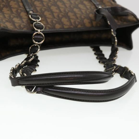 Christian Dior Trotter Canvas Shoulder Bag Brown 02-BO-0076 Auth 39695 - Picture 7 of 16